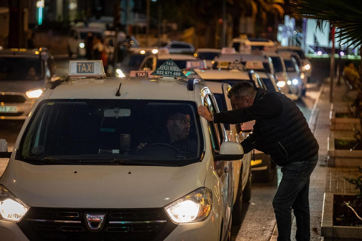 Taxis en el municipio de Santa Cruz de Tenerife.
