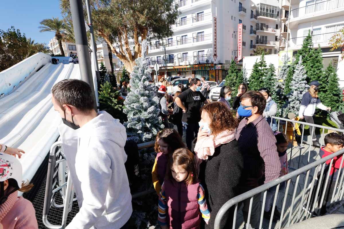 Tobogán de hielo en Sant Antoni