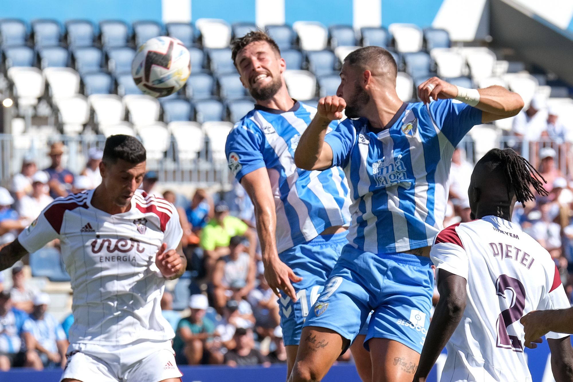 El Málaga CF - Albacete Balompié, en imágenes