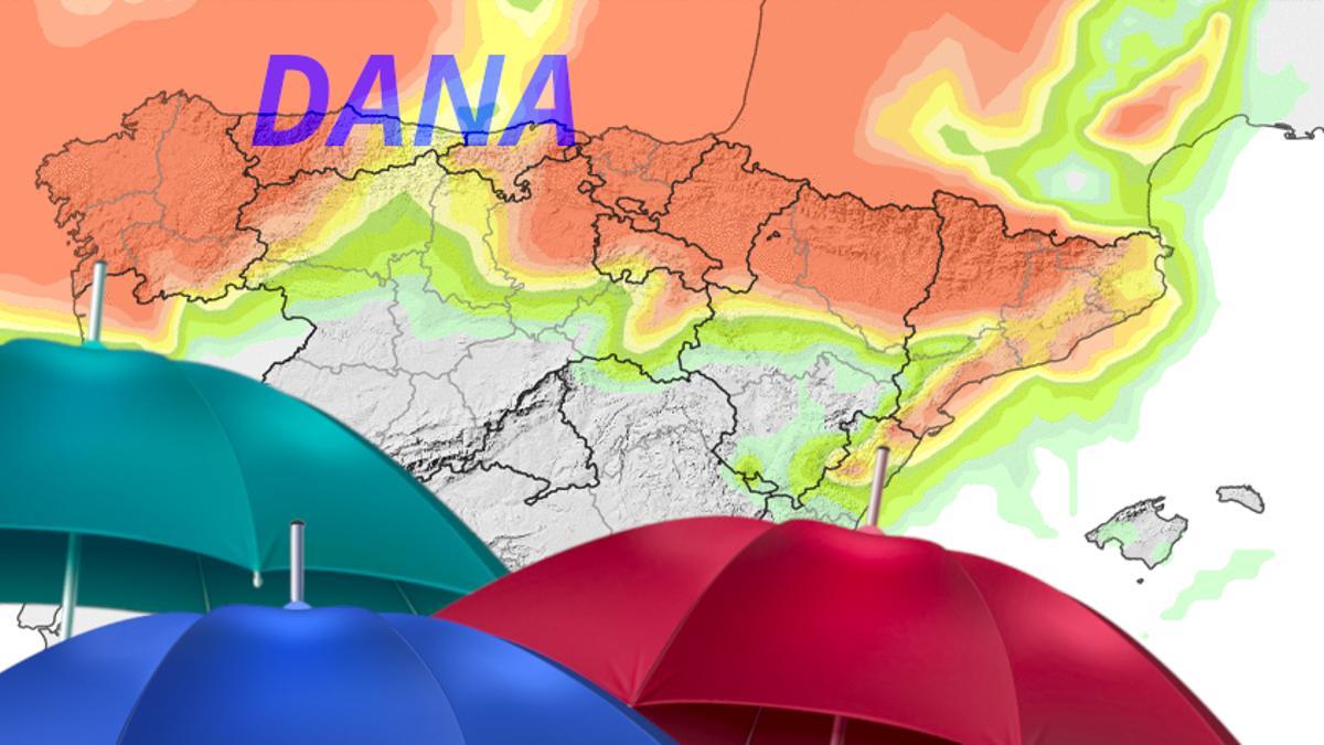 Mapa probabilístico de precipitación moderada para el viernes 6 de septiembre