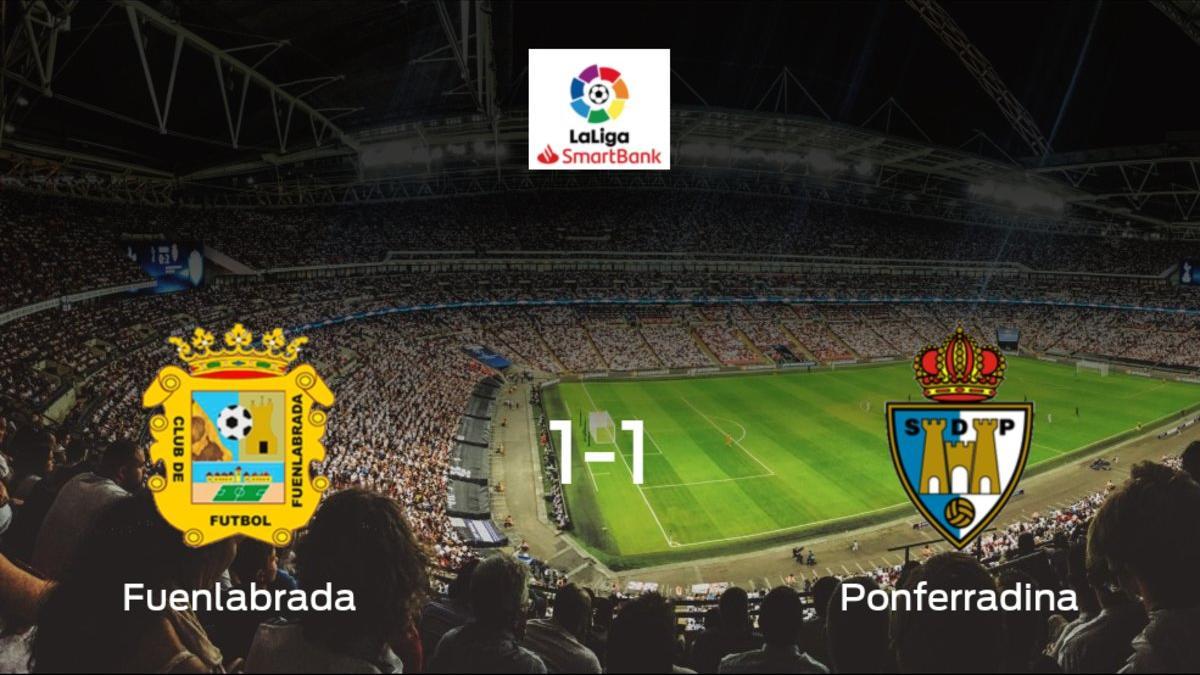 El CF Fuenlabrada y la SD Ponferradina se reparten los puntos y empatan 1-1