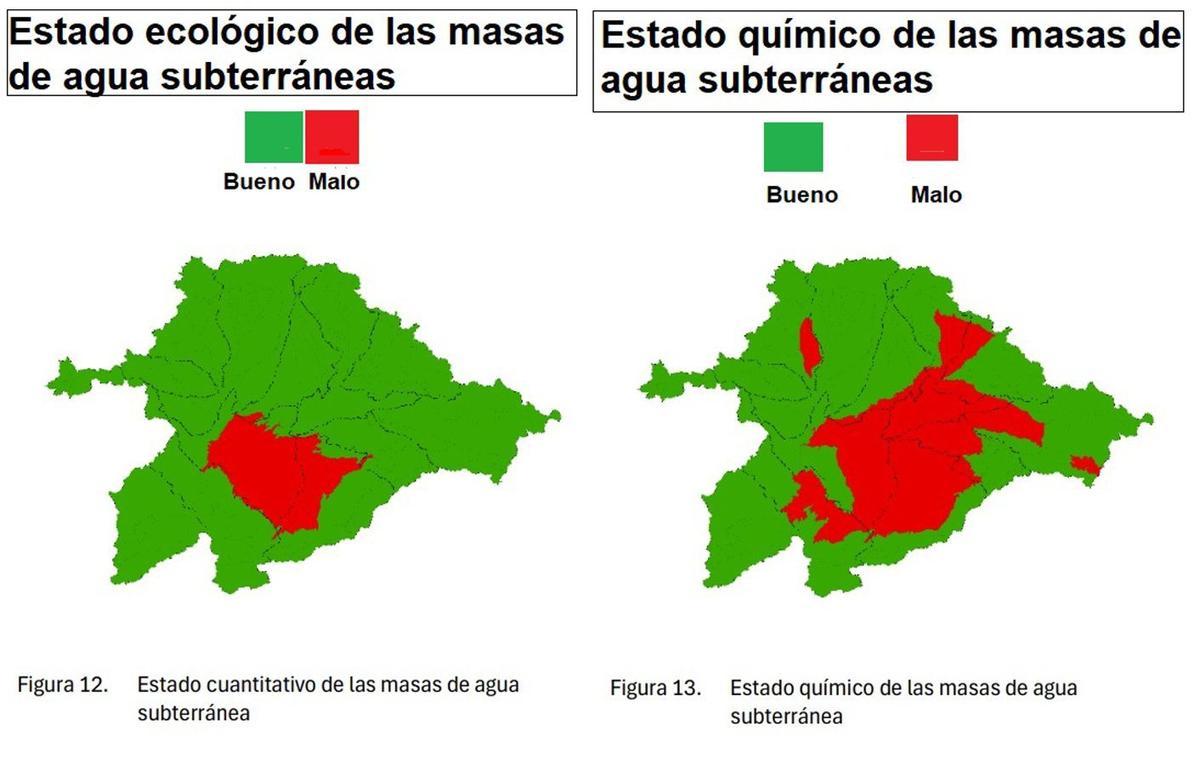 Estado cuantitativo y cualitativo de las masas de agua subterránea.  | CHD
