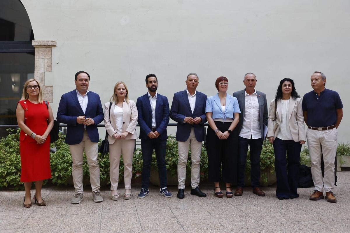 Participantes en la última reunión de la plataforma ‘Per un finançament just’ celebrada en septiembre de 2024
