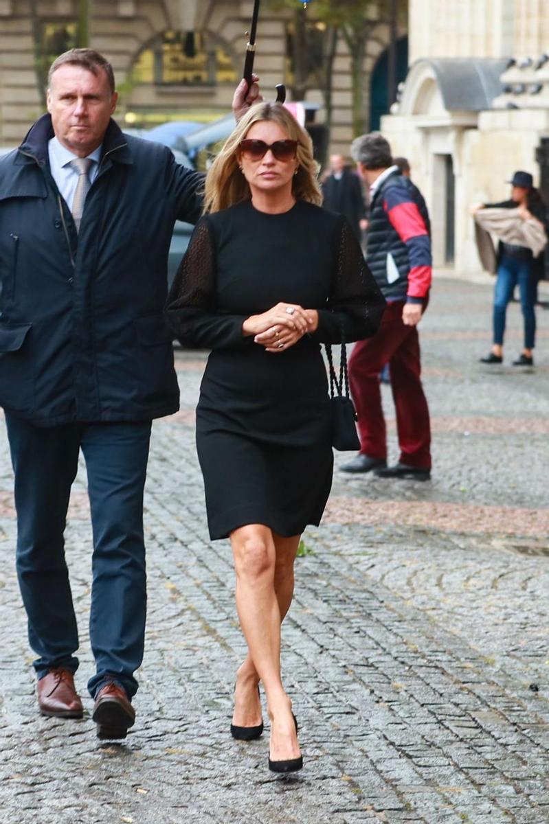 Kate Moss en el funeral de Peter Lindbergh