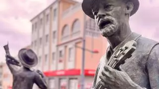 Un timple, una maga y los voladores: así es la nueva escultura de Los Realejos