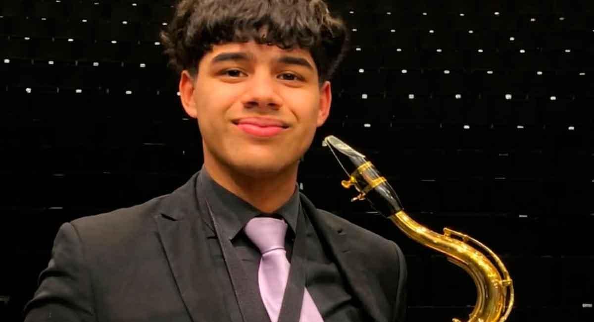 El joven fallecido, en una imagen publicada por la Banda de Música de Manacor