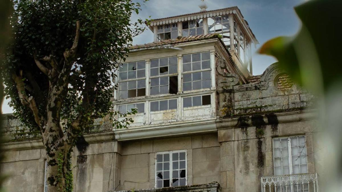El estado actual de la Casa Torre de Escuredo, en O Grove