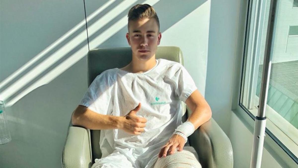 Oriol Busquets mostró su buen ánimo en las redes sociales