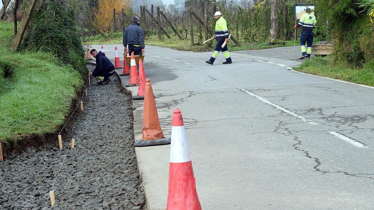 Las obras que se llevan a cabo en Valga.