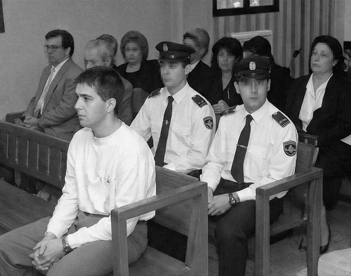 Francisco Caro, en el banquillo de la Audiencia de Palma en el juicio por el doble crimen.