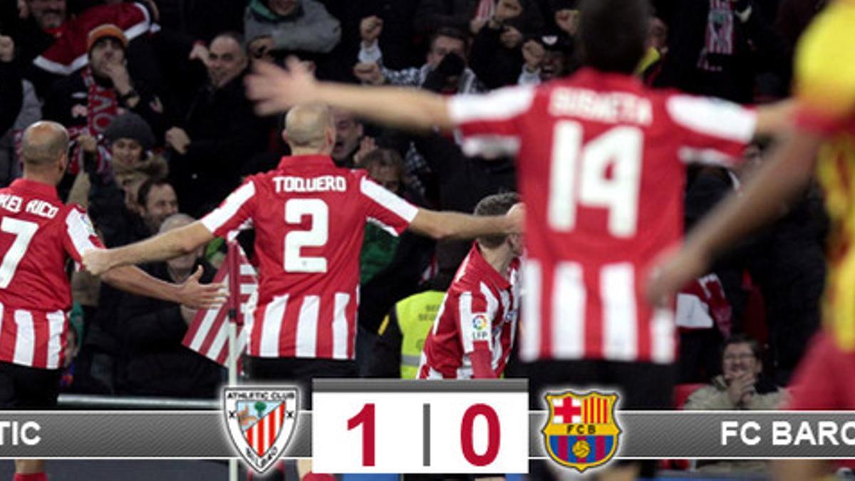 El Athletic Club supo cómo tumbar a un Barça que encajó su segunda derrota en una semana