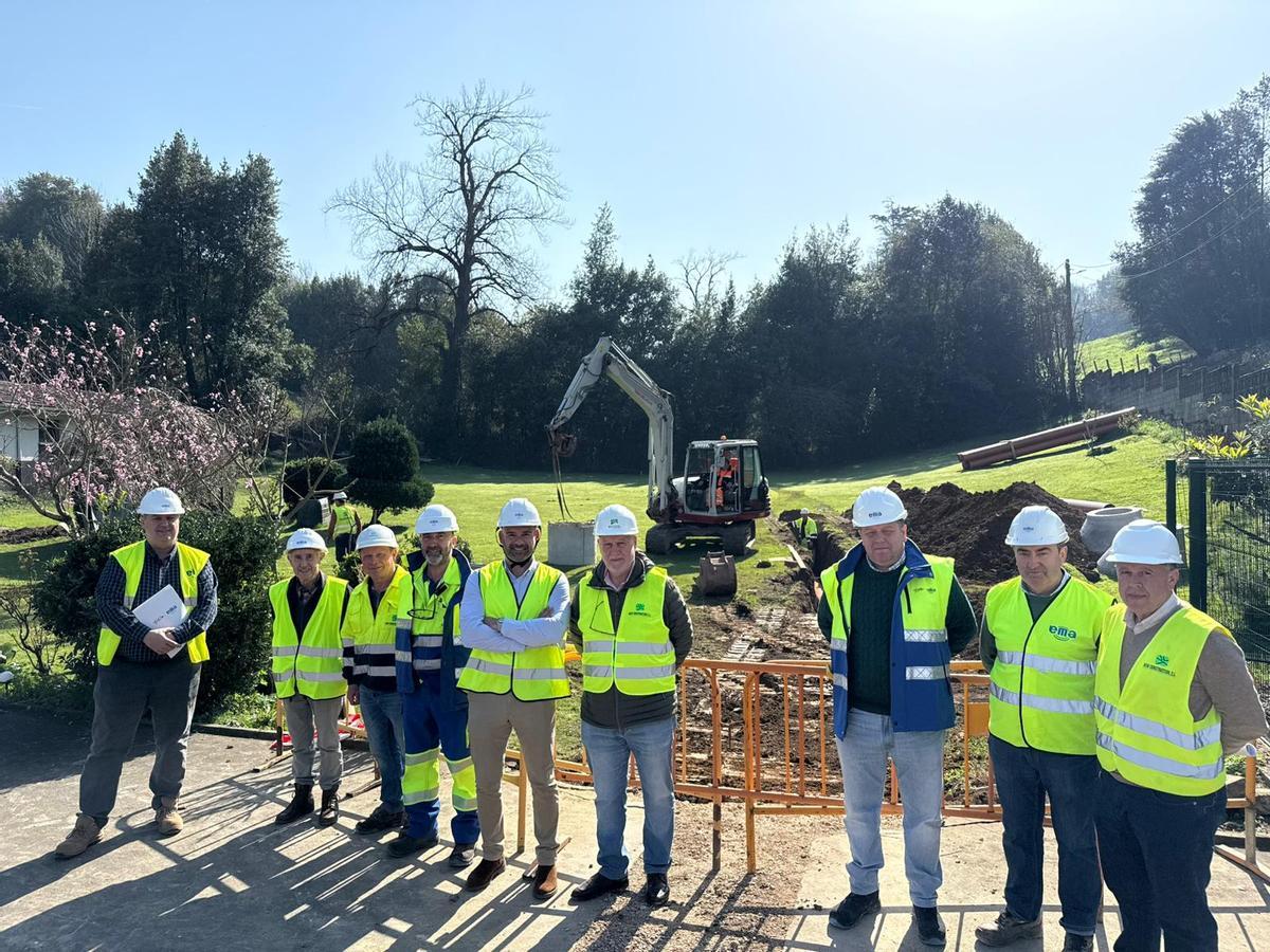 Visita de la EMA a las obras en Arroyo.