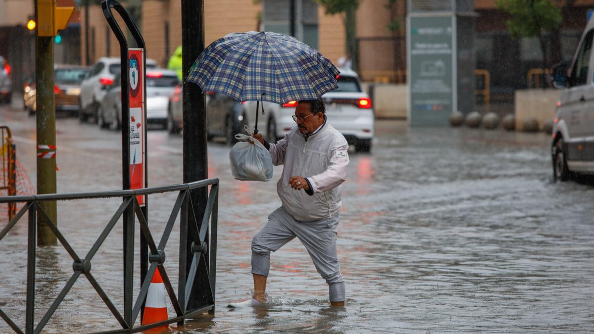 Imagen de archivo de la lluvia en Ibiza.