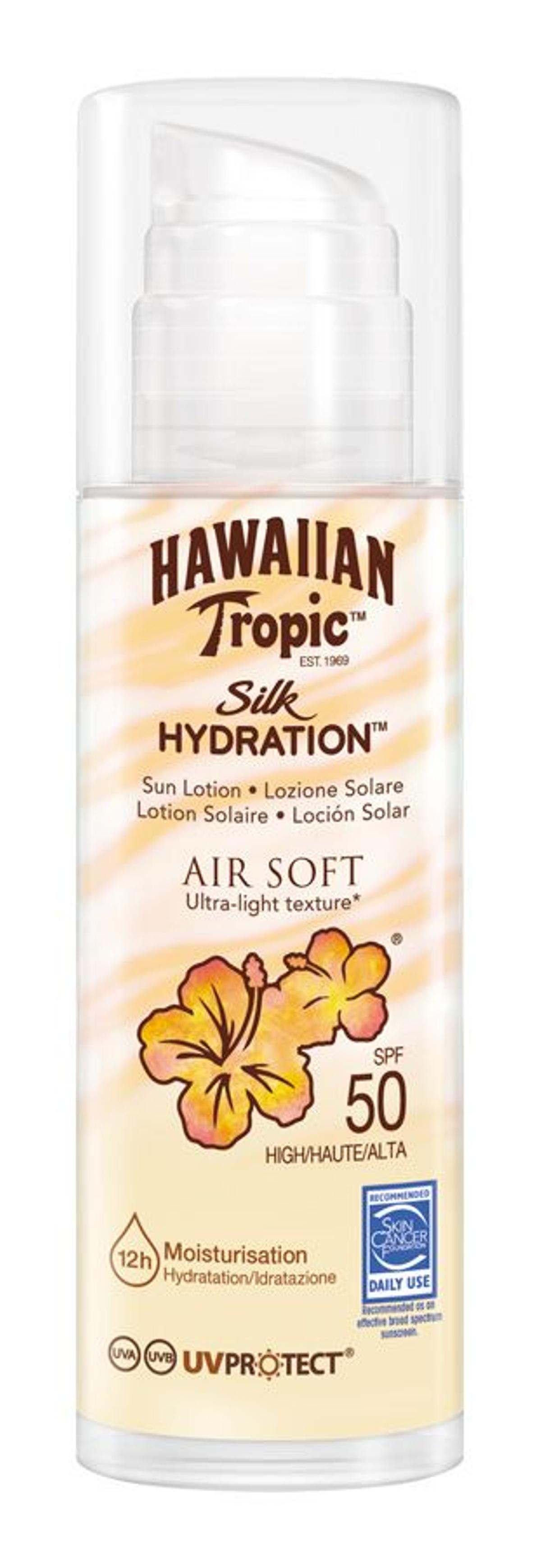 11. Silk Hydration Air Soft SPF50, de Hawaiian Tropic