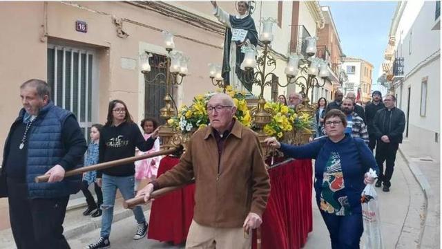 Aparici, en una de sus últimas romerías a Sant Vicent.