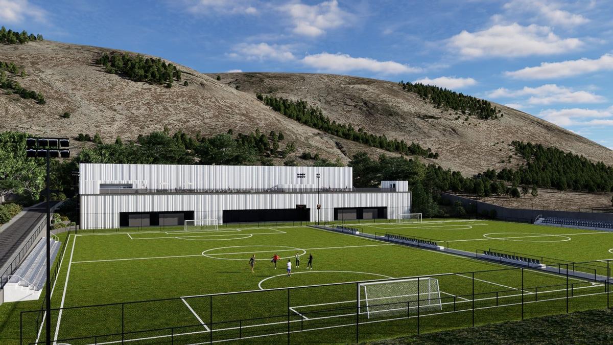 Recreación virtual de las instalaciones de la futura Ciudad Deportiva de Villena.