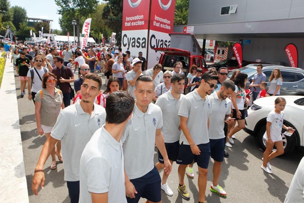 Visita del Sporting a la Feria