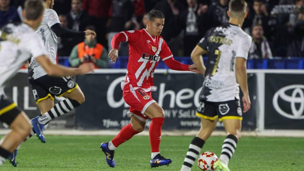 James, en acción en el Unionistas - Rayo de este miércoles