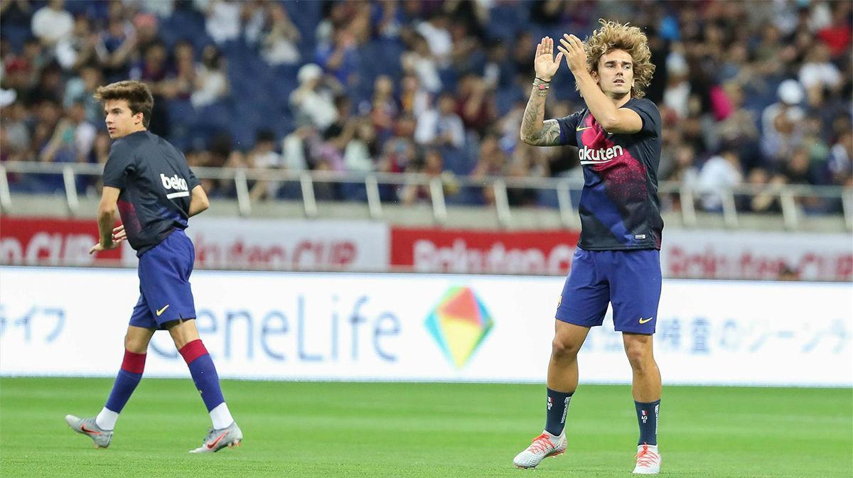 Riqui Puig y Griezmann, titulares ante el Valladolid