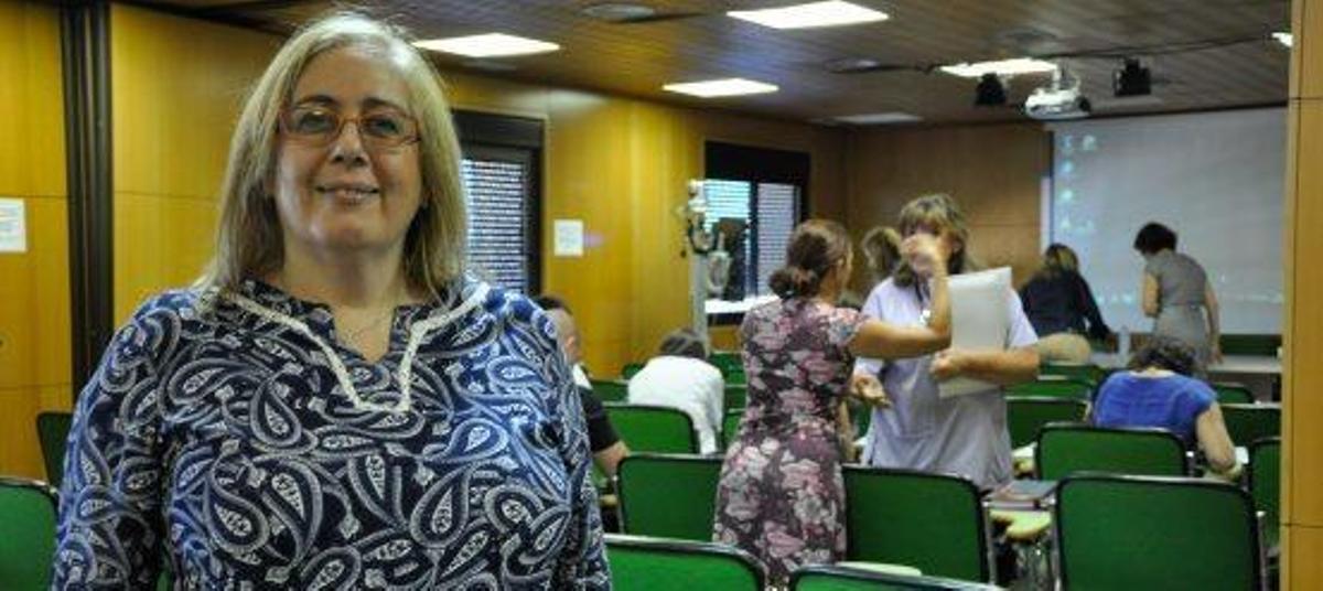 Dolores Cidoncha, el lunes, en el Hospital Can Misses.