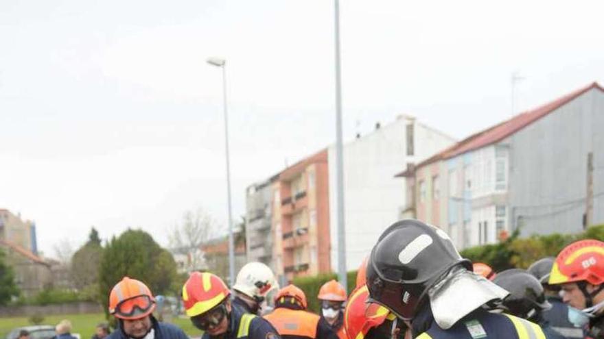 Simulacro de excarcelación en el recinto de Fexdega. // Noé Parga