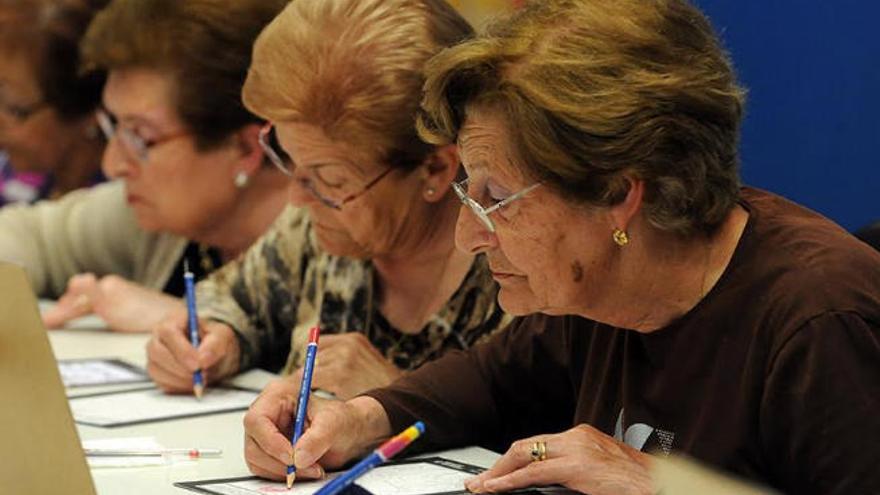 Pintura es una de las actividades que el Cabildo gomero ofrece a las personas mayores en todos los municipios.