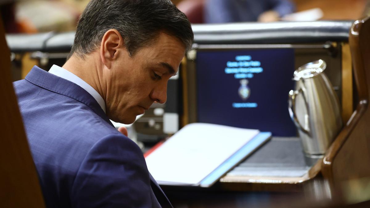 Pedro Sánchez en el Congreso.