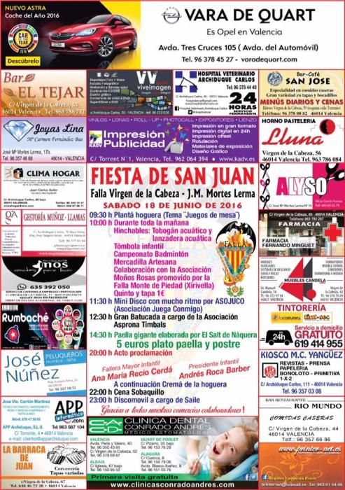 Los carteles de la fiesta de San Juan