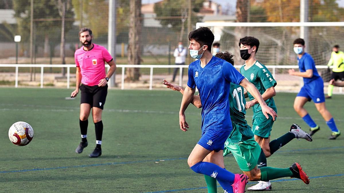 Imagen de un partido de fútbol disputado el pasado mes de diciembre. |