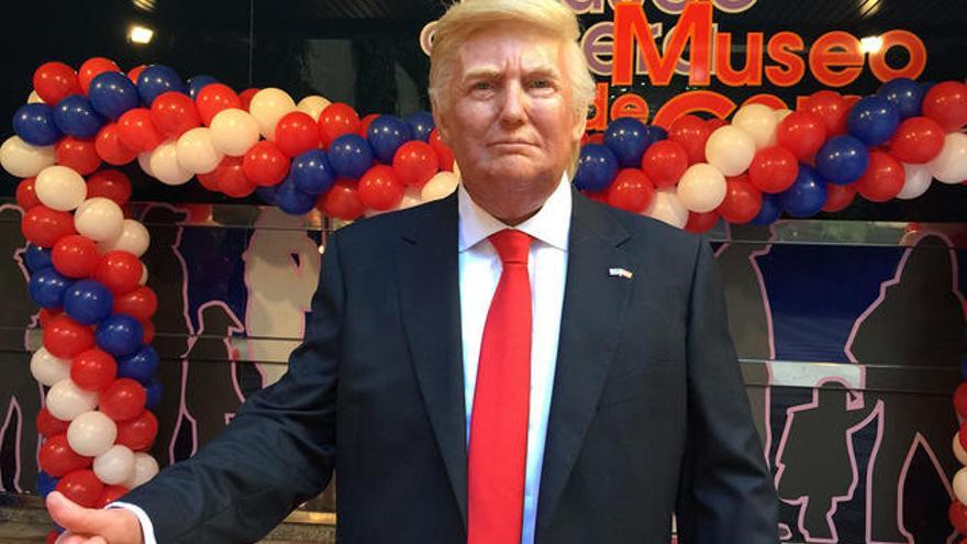 Figura de Donald Trump en el Museo de Cera de Madrid.