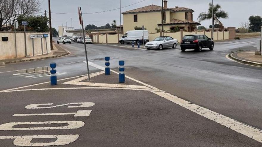 Vila-real plantea una rotonda desmontable en la intersección de las calles Atrevits y Molí Bisbal