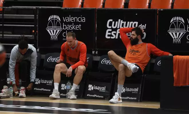 Entrenamiento previo al partido de Euroleague frente al Anadolu Efes Istanbul