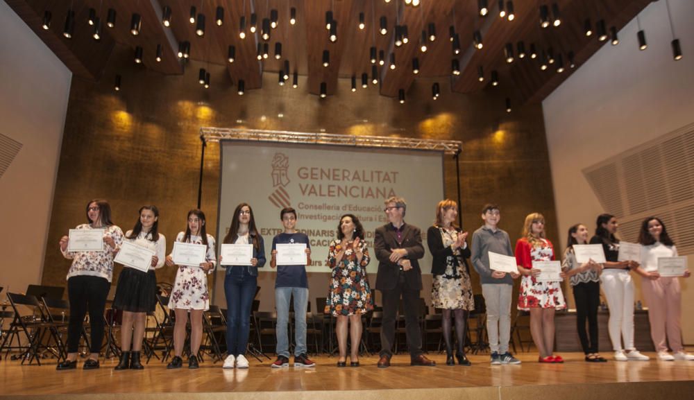 Estos son los alumnos de matrícula de honor de Primaria en la provincia de Alicante