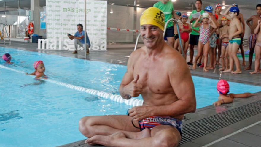 El nadador paralímpico vigués Chano Rodríguez.