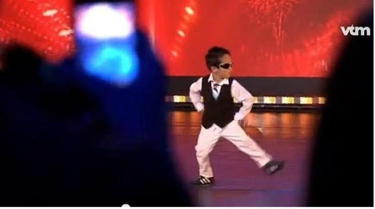 Vierjarige Tristan, el petit ballarí belga.