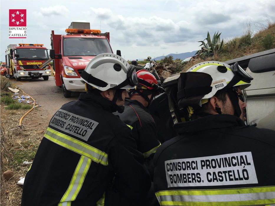 Accidente con un muerto y dos heridos en la AP-7 en Vila-real