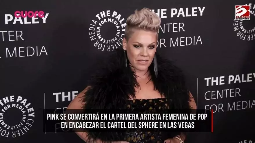 Pink es la primera artista femenina en encabezar el cartel del Sphere