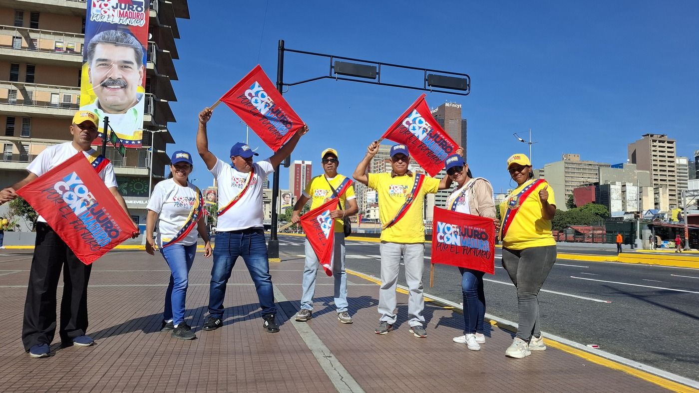 Día de la nueva toma de posesión de Nicolás Maduro como presidente de Venezuela