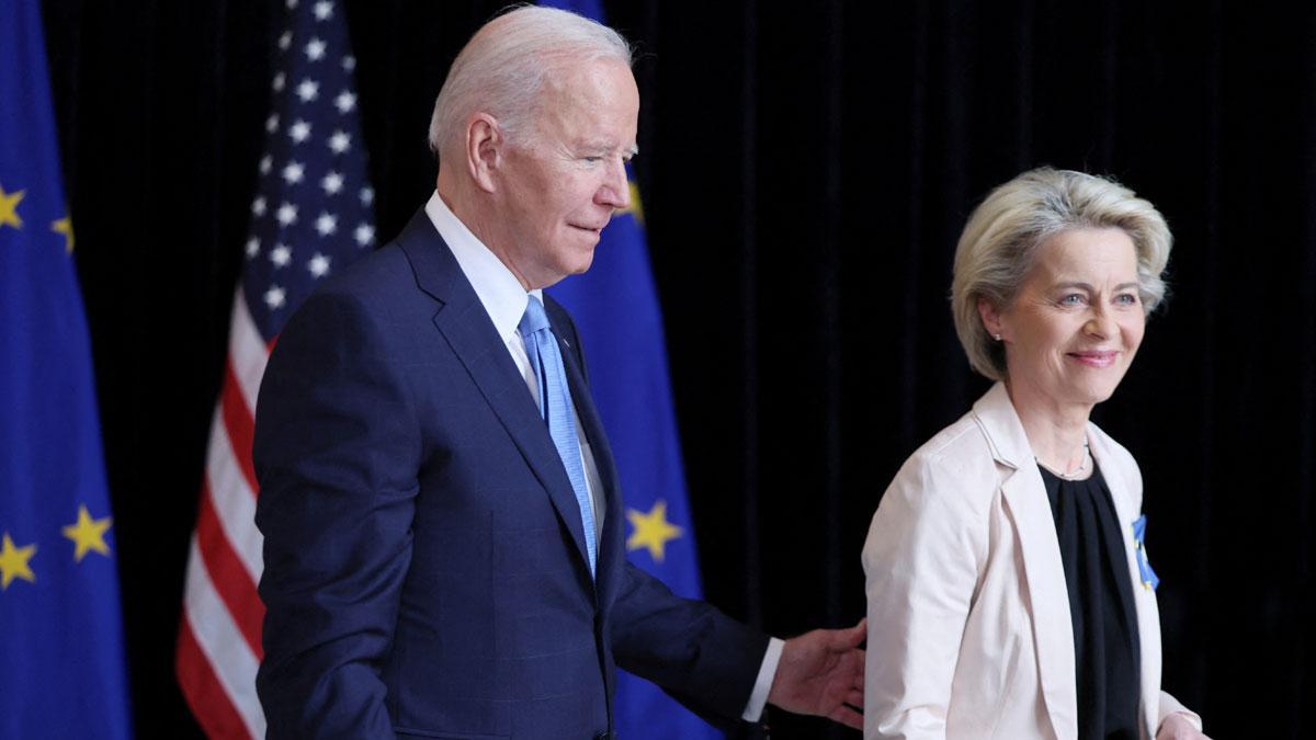 Reunión de Joe Biden y Ursula von der Leyen en Bruselas