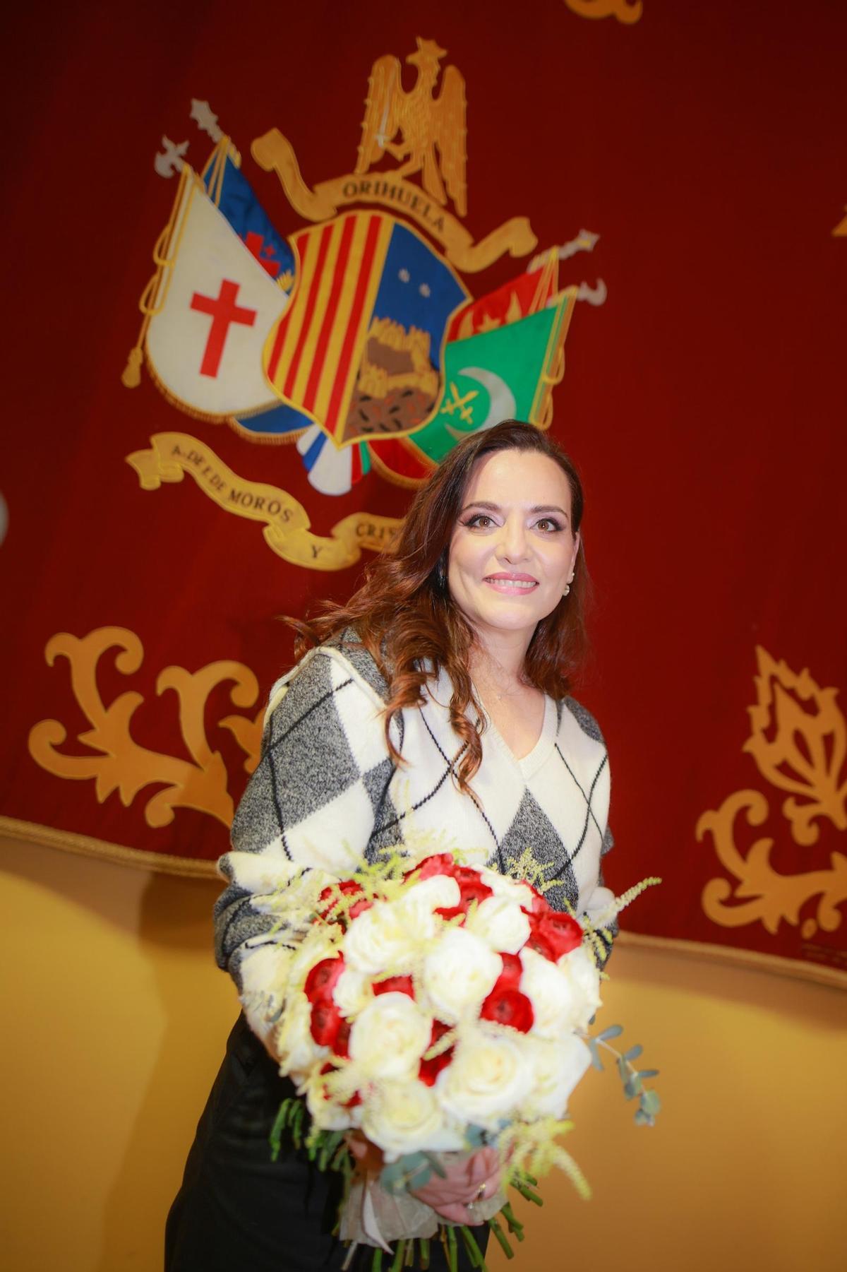 La contrabandista Pilar Hernández Gutiérrez poco después del anuncio que se dio a conocer este martes en la Casa del Festero