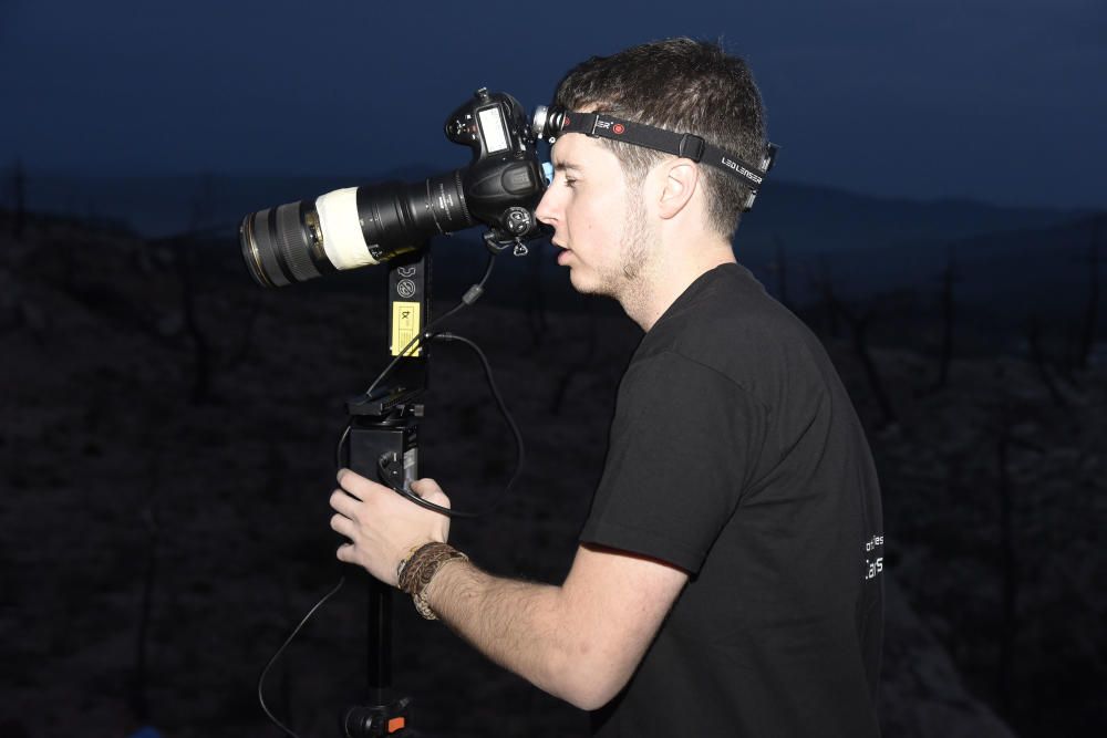 Preparatius per una gigafoto de rècord al bosc de les creus