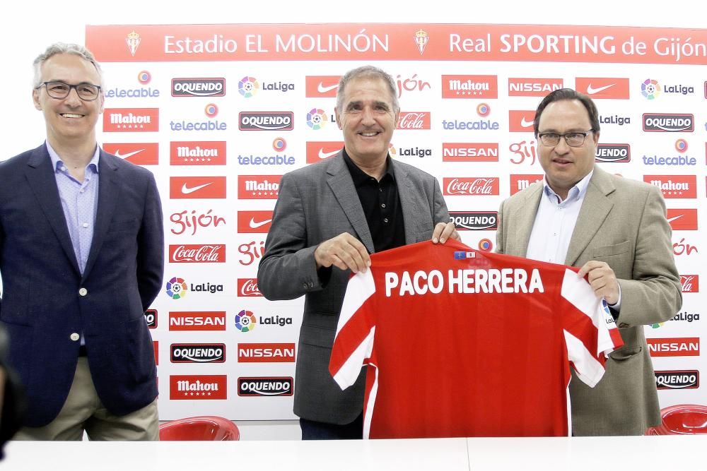 Paco Herrera, nuevo entrenador del Sporting