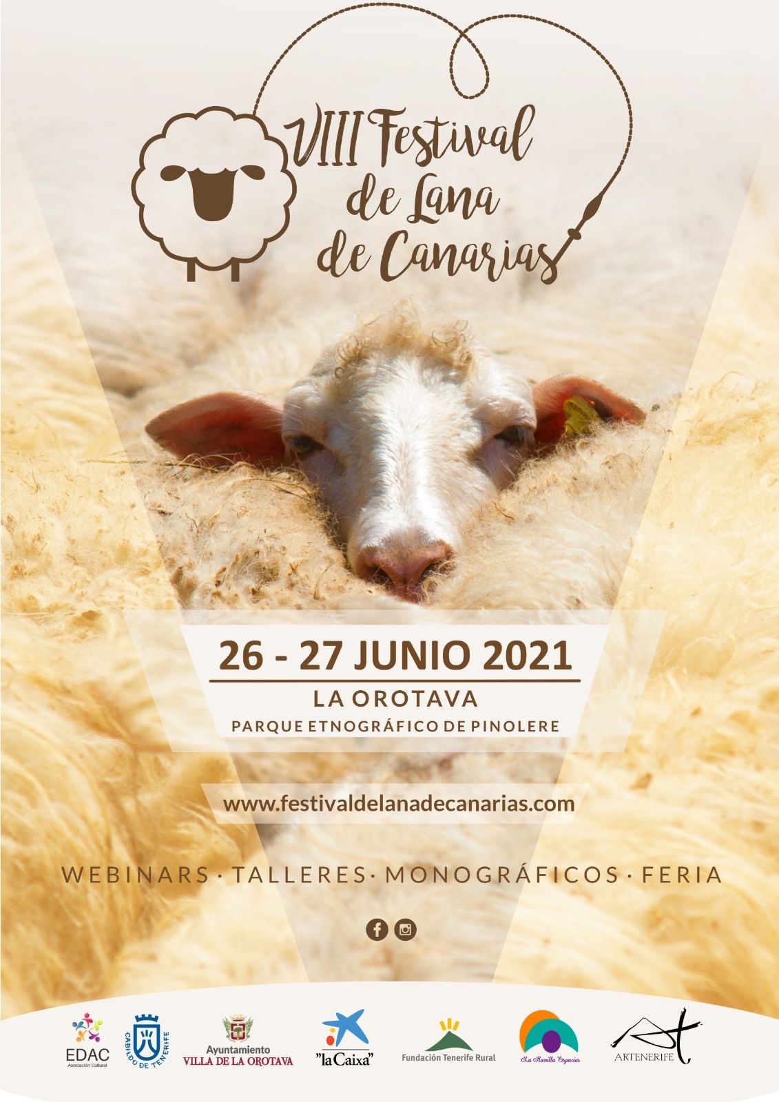 Cartel del VIII Festival de Lana de Canarias