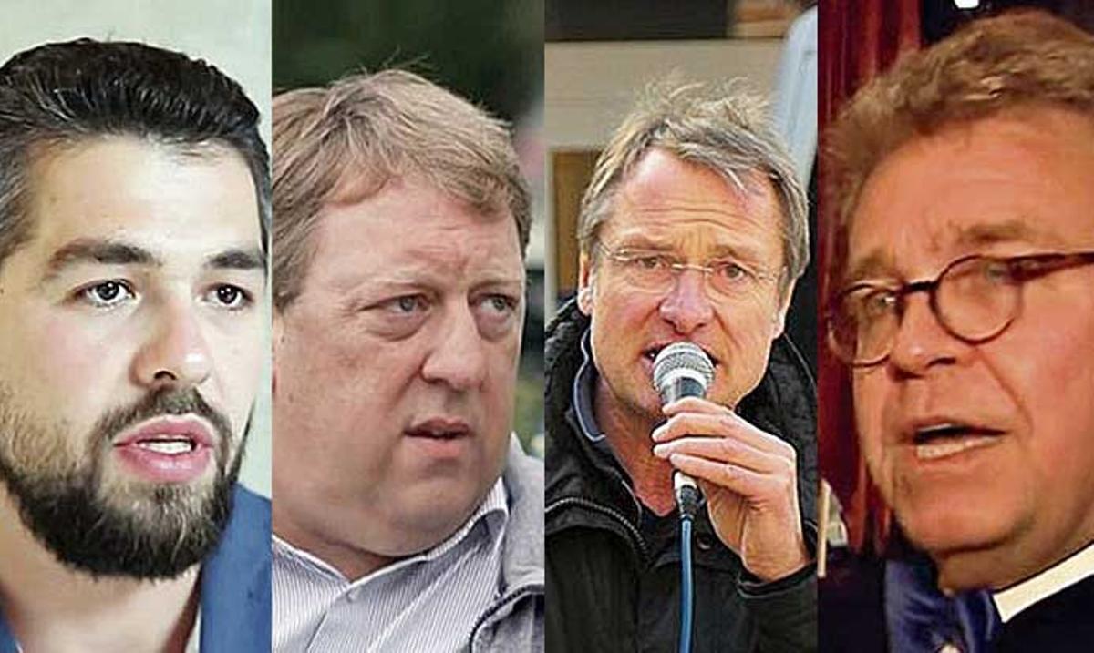 Irfan Peci, Gunnar Lindemann, Michael Stürzenberger y Heinrich Fiechtner