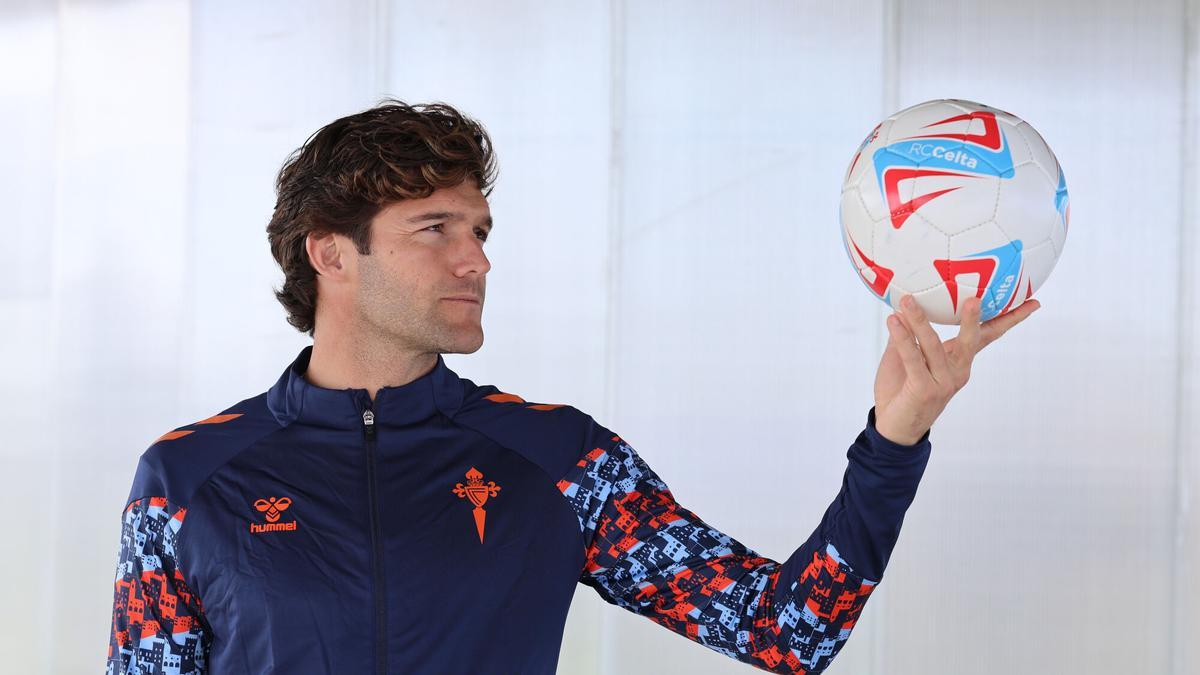 Marcos Alonso, ayer en Afouteza