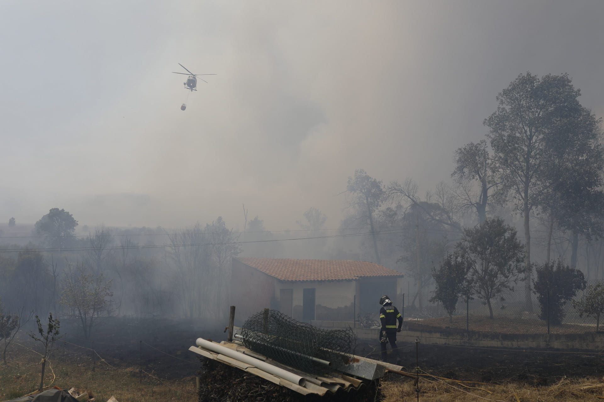 GALERÍA | El feroz incendio de Losacio, en imágenes