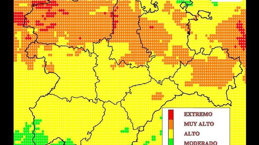 Riesgo muy algo de incendios en la Alta Sanabria