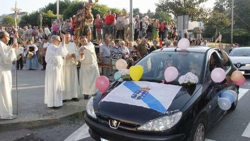 Procesión de San Cristóbal en la jornada de ayer. // Santos Álvarez