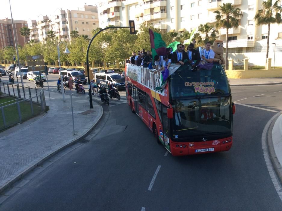 Málaga se lanza la calle para celebrar la EuroCup