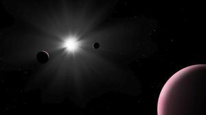 Artist’s impression of the Nu2 Lupi planetary system  FOTO: esa